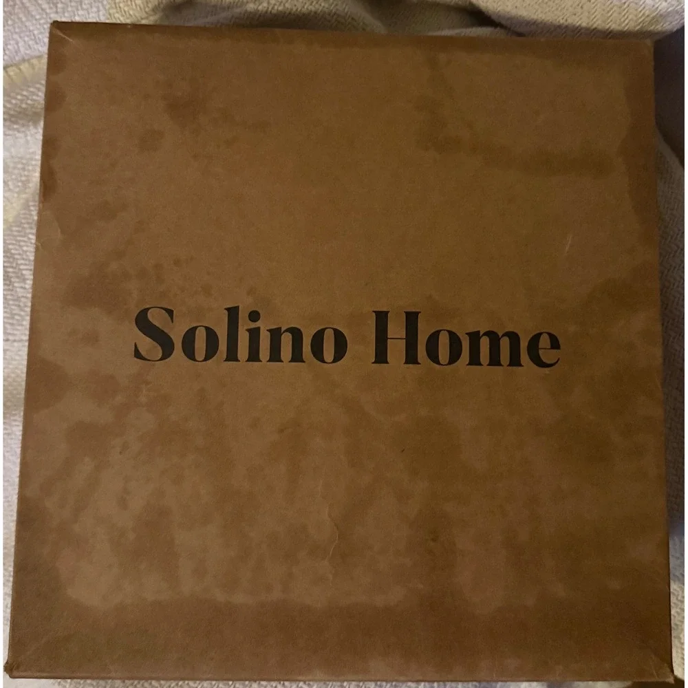 Solino Home Summer Madras Plaid 100% Pure Linen Tablecloth Blue 60 x 108 Rect